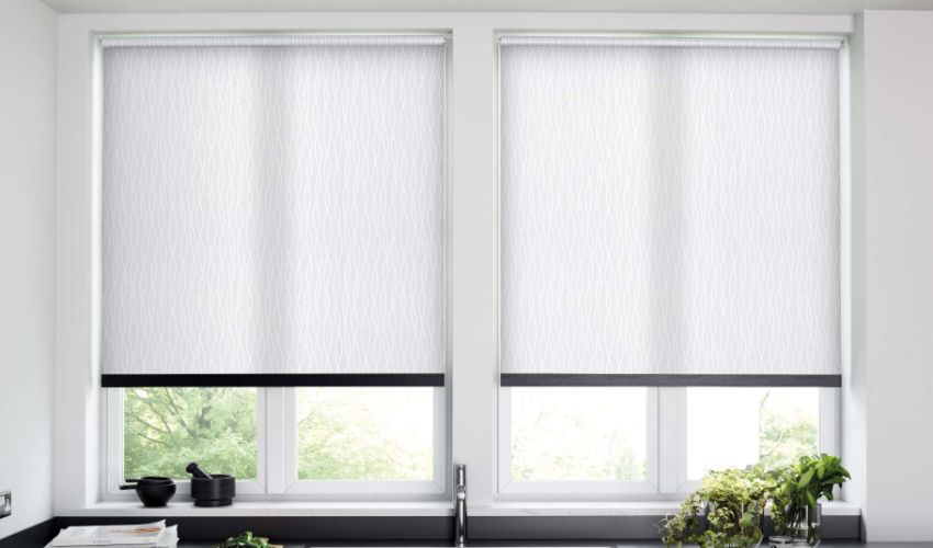 Create a Chic Look with Contrasting Trim Roller Blinds
